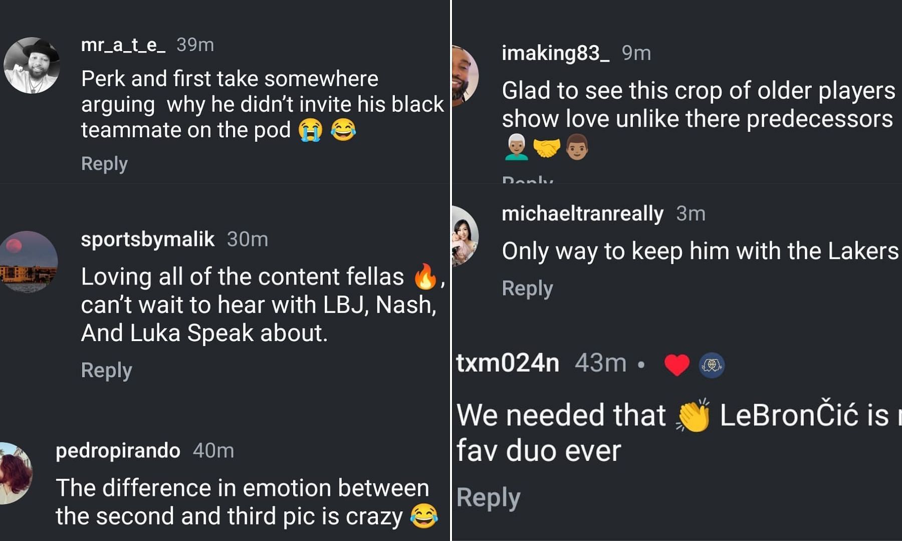 Fans reacting to Luka Doncic’s appearance on LeBron James and Steve Nash’s podcast